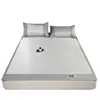 Esterilla fresca de seda de hielo, lavable a máquina, lavable al agua en verano, alfombrilla suave, sábana de cama, estilo sábana bajera, nuevo estilo 2026, esterilla de enfriamiento de verano Clase A
