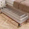Caja de Almacenamiento Debajo de la Cama con Ruedas para Uso Doméstico, Estante de Almacenamiento Extraíble de Gran Capacidad para Ropa y Colchas Debajo del Sofá en el Dormitorio