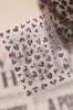 Pegatinas para Uñas Serie Cuadros Estampado de Leopardo con Adhesivo Posterior, Estilo Francés Retro, Decoraciones de Uñas Corazón Estilo Chica Popular Europea y Americana Venta al por Mayor