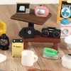 Electrodomésticos y Artículos de Uso Diario Adornos TV Lámpara de Queroseno Ventilador Accesorios de Resina Decoraciones para Escenas en Miniatura DIY