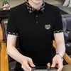 Camiseta de Manga Corta de Algodón Hielo para Niños Verano Nueva Personalizada Casual Moderna Camisa Polo de Media Manga Top con Cuello en V de Verano