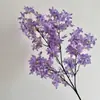 Flor Artificial Lilás Criptografada Flor de Cerejeira Ornamentos de Luxo para Casa Sala de Estar Salão de Casamento Decoração de Teto de Casamento Flores Artificiais