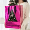 Bolsa de Tote Navideña Moda Árbol de Navidad Bolsa con Ventana Extra Grande Bolsa de Regalo de Alta Calidad Bolsa de Mano Al Por Mayor