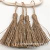 Venta al por mayor de fábrica Punto 8cm borla de cuerda de yute DIY hecha a mano borla decorativa retro color original borla de yute