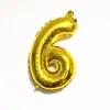 Balão decorativo de folha de alumínio dourado prateado digital de 32 polegadas para aniversário de um mês