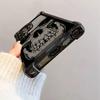 Funda para Teléfono Móvil Estilo Calle Oscuro Patrón de Calavera Pintada a Mano iPhone18Pm Esquina Cuádruple Airbag Anti-Caída Cubierta Protectora Galvanizada