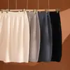 Saia Midi Tricô 100% Lã para Mulheres, Tamanho Pequeno, Saia Reta Bodycon, Branca, Outono/Inverno, Saia Emagrecedora