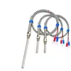 Sensor de Temperatura Tipo K/E CA- WRNT-187 Termopar Tipo K Sonda com Rosca M8 Haste de Detecção de Temperatura Termopar