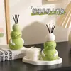 Aromaterapia de Emoción de Dibujos Animados Botella de Aromaterapia Calabaza Verde Adorno Artesanal Decoración para Dormitorio Mueble de TV Gabinete de Vino Regalo