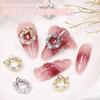 Arte de Uñas Decoración Navideña Aleación Joyería para Uñas Lazo Nueva Decoración de Diamantes de Aleación Accesorios de Perlas Estereoscópicas Joyería