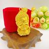 Etiqueta de cabeza de Buda nueva de oro de arena de Vietnam para hombres y mujeres, colgante de cabeza de Buda doble, joyería chapada en oro al por mayor, ventas directas de fábrica