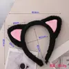 Faixa de Cabelo de Pelúcia com Orelhas de Gato Desenho Animado Transfronteiriça, Faixa de Cabeça de Gato com Glitter Feminina, Acessório de Cabeça para Festival de Cosplay de Anime