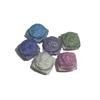 Paquete de 1g - Vidrio Sustrato Plata Sombra de Ojos Maquillaje Iluminador en Polvo Flash Uñas Joyería Pegamento Polvo con Brillo