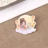 Insignia de dibujos animados del Festival de Medio Otoño, lindo broche acrílico, colgante para mochila, un pequeño regalo para niños, accesorio decorativo