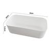 Caja de Almacenamiento Engrosada Cesta de Clasificación de Estilo Japonés Simple Caja de Almacenamiento Blanca de Color Sólido Cesta de Almacenamiento de Cosméticos