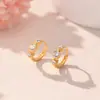Aretes de Plata S925 con Tres Piedras de Circonita, No Necesitan Quitarse al Dormir, Tachuelas Japonesas Simples y Elegantes Be02708