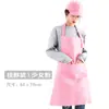 Delantal infantil de color liso impermeable resistente al aceite de longitud extendida, para hostelería, repostería, publicidad y promoción, personalizable con texto impreso