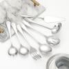 Cuchara de acero inoxidable 1010, cuchillo y tenedor de hotel, cuchara de postre, utensilios de cocina, cuchara sopera, cuchara grande creativa, regalo para sopa.