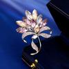 Broche de Mariposa de Venta Caliente Transfronterizo, Lujo Ligero, Moderno y Versátil, Broche de Animal de Aleación, Exquisito Accesorio Floral Tridimensional para Mujer