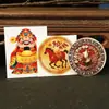 Moneda de Cobre Nueva Tortuga Dorada Dragón Verde Resolución Dios de la Riqueza Tener Dinero Inmediatamente Adhesivo Decorativo para Parte Trasera del Teléfono con Adhesivo