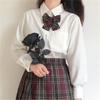 Uniforme Jk Camisa Blanco Leche para Mujer Otoño Manga Larga Sentido del Diseño Nicho Nuevo 2024 Nueva Moda Estilo Universitario Ropa de Clase