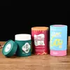 Latas de Papel Personalizadas para Productos de Salud, a Prueba de Humedad y Selladas, Sustitutos de Comida Nutricionales Probióticos, Latas Redondas Huecas para Empaque de Alimentos, Hechas a Medida