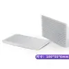 Disipador de calor de aluminio componentes del radiador de la placa de circuito bloque conductor de calor disipador de calor de perfil de aluminio 100*55 * 6MM