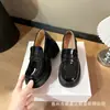 Mocasines pequeños de 10 cm para mujer, nuevos de primavera, combinan con todo, suela gruesa, retro, de una sola capa, suela suave, ocultos para aumentar la altura, zapatos pequeños de cuero para mujer