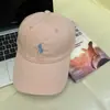 Gorra de Béisbol Bordada Polo de Techo Suave Unisex Versátil Rosa Gorra para el Sol de Pareja