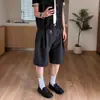 Bermudas Casuais Masculinas com Pregas em Forma de I, Novo Design Verão 2025, Calças de Cinco Pontos, Silhueta Evasê, Calças Scimitar Tr