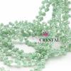 Agujero Horizontal Cristal de Fresa Cristal Facetado Cuentas Sueltas Bombilla de Luz Perlas Destellantes Accesorios para Joyería Hecha a Mano DIY Decoración Colgante para Coche