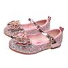 Zapatos de Cuero Nuevos Elsa para Niñas 2026 Zapatos de Princesa Frozen Lentejuelas de Pedrería Zapatos Individuales para Niños Zapatos para Niños con Velcro