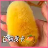 Estilo Novo de Verão 2025 Presilha para Cabelo Bico de Pato de Pelo de Coelho Rex Presilha para Cabelo de Cachorro Manga Celebridade da Internet Acessório de Cabelo de Pelúcia Fofo de Caroço de Manga