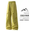 Calça de trabalho moderna estilo americano para homens, corte solto, plus size, calça casual, versátil para atividades ao ar livre, caminhada e montanhismo