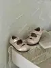 Xshx Retro Ballet|Zapatos de Princesa para Niñas con Punta Dividida Sintética Mary Jane Zapatos de Cuero para Primavera y Verano con Moño y Suela de Goma Brillante