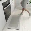 Tapete de Lama Diatomácea Padrão Mármore Capacho de Chão Cozinha Antiderrapante Absorvente de Água Absorvente de Óleo Capacho Resistente a Manchas e Fácil de Limpar