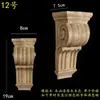 Madera maciza madera europea calcomanía de talla de madera pilar capitel viga soporte pared de fondo armario gabinete pasillo apertura mate cabeza de flor decorativa ménsula