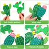 27 Piezas de Colgantes de Madera de Cactus Árbol de Primavera Fiesta Patio Escena del Hogar Decoración de Fiesta Temática Colgantes