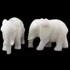 Elefante de Jade Blanco Afgano Natural, Elefante de Jade Blanco Absorbente de Agua, Adorno Auspicioso de Feng Shui, Decoración para el Hogar de Jade