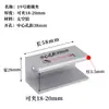 Clip de Vidrio Aleación de Aluminio Clip Fijo Clip para Estante de Pared Soporte de Partición para Gabinete de Vino Soporte Tarjeta de Vidrio Ferretería de Madera