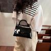 Bolso Tote de Gran Capacidad para Mujer 2025 Nueva Moda Sobaco Cruzado Bolso Cuadrado Pequeño Cuero Suave Textura Casual a la Moda