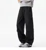 Calça de Trabalho Estilo Americano para Homens, Primavera e Outono, Que Aumenta a Altura e Emagrece, Novo Modelo 2026, Solta, Moda Versátil, Multi-Bolsos, Calça de Perna Larga