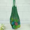 Bolsa de malla de algodón de fábrica, bolsa de compras para supermercado, bolsa de malla portátil, bolsa de malla para ajo, verduras y frutas.