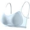 Ropa Interior Transpirable Sin Costuras de Seda Helada de Verano para Mujeres Gordas de Tallas Grandes 100 kg Senos Grandes Sujetador Push-Up Reductor para Mujeres Gordas Aspecto Adelgazante
