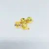 Sino de cobre direto da fábrica 12mm redondo brilhante pequeno Sino para pulseira tornozeleira colar animal de estimação pendurado sino de metal