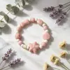 Pulsera Popular Transfronteriza de Macarrón Cerámico con Forma de Estrella de Mar y Caracola, Pulsera Elástica de Cuentas Estilo Océano con Conchas para Mujer