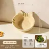Platos Pequeños de Cerámica Estilo Japonés con Dibujos Animados para Uso Doméstico, Lindos Platos para Condimentos, Platos de Salsa de Soja y Vinagre de Alto Valor Estético para Hot Pot