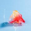 Micro-Paisagem Criativa Aquário de Peixes Dourados Koi Paisagismo DIY Acessórios de Decoração Mini Garrafa Ecológica Enfeites Pequenos de Mesa