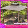 Tenda Gazebo Tenda de Sol Abrigo Pátio de Villa Jardim Terraço Externo Área Cênica Toldo de Lazer Toldo Grande