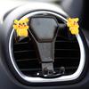 Nuevos adornos de resina de Pikachu para coche, adornos de dibujos animados para la consola central del coche, decoraciones para la pantalla de navegación, adornos de cabeza que se mueven